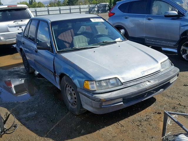 JHMED3647MS038548 - 1991 HONDA CIVIC DX BLUE photo 1