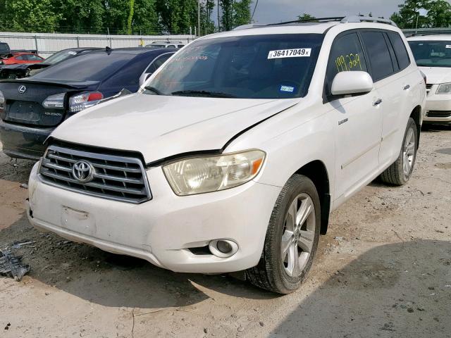 JTEDS42A782009346 - 2008 TOYOTA HIGHLANDER WHITE photo 2