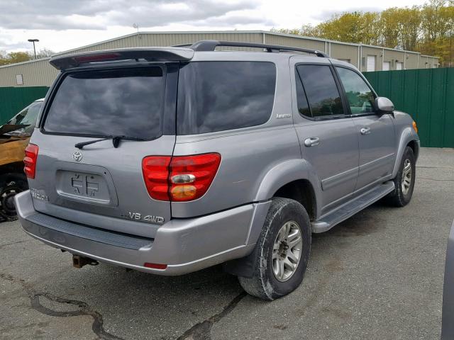 5TDBT48A93S147309 - 2003 TOYOTA SEQUOIA LI GRAY photo 4