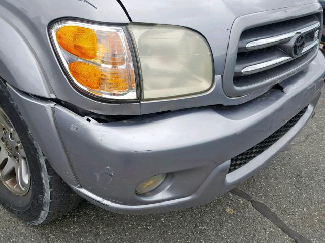 5TDBT48A93S147309 - 2003 TOYOTA SEQUOIA LI GRAY photo 9