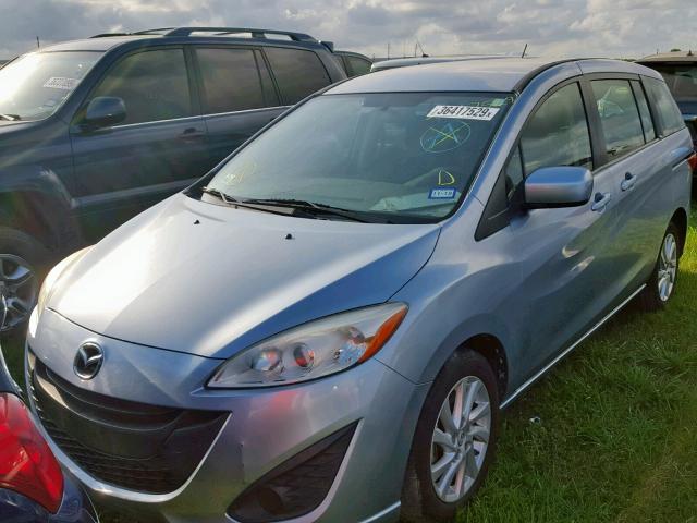 JM1CW2BL4C0106695 - 2012 MAZDA 5 BLUE photo 2