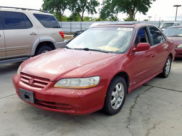 JHMCG66872C023588 - 2002 HONDA ACCORD EX RED photo 2