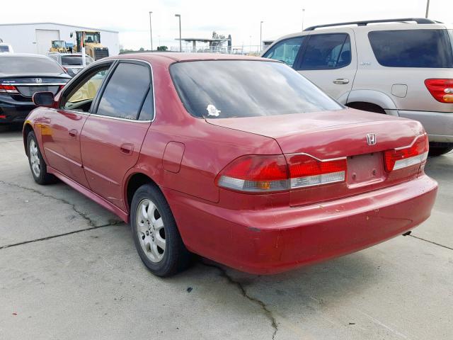 JHMCG66872C023588 - 2002 HONDA ACCORD EX RED photo 3