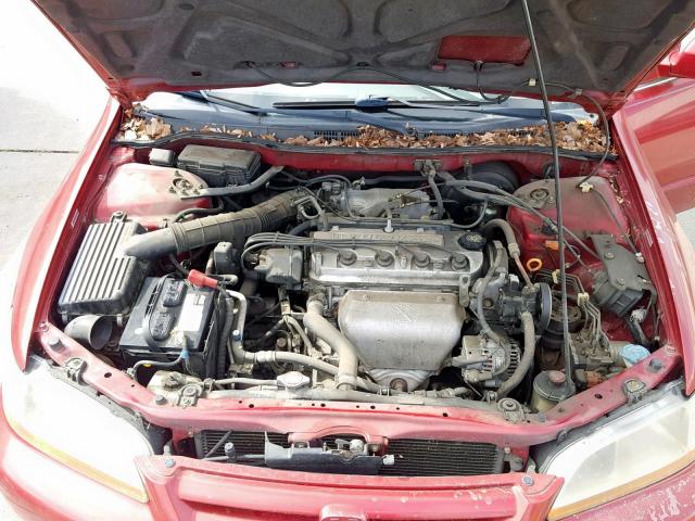 JHMCG66872C023588 - 2002 HONDA ACCORD EX RED photo 7