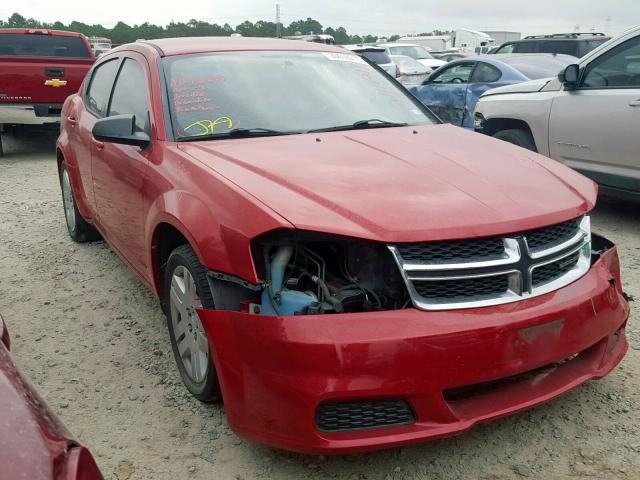 1B3BD4FB9BN540791 - 2011 DODGE AVENGER EX RED photo 1