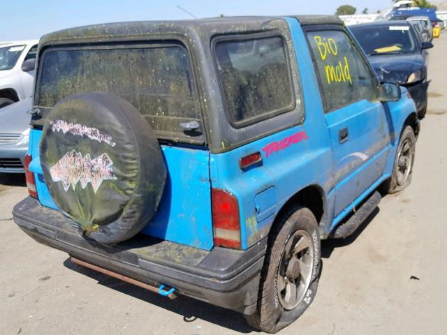 2CNBJ18U7P6922958 - 1993 GEO TRACKER TURQUOISE photo 4