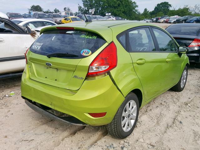 3FADP4EJ4BM173984 - 2011 FORD FIESTA SE GREEN photo 4