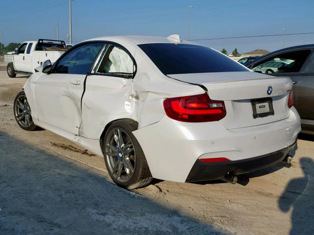 WBA2G1C52HV638800 - 2017 BMW M240I WHITE photo 3