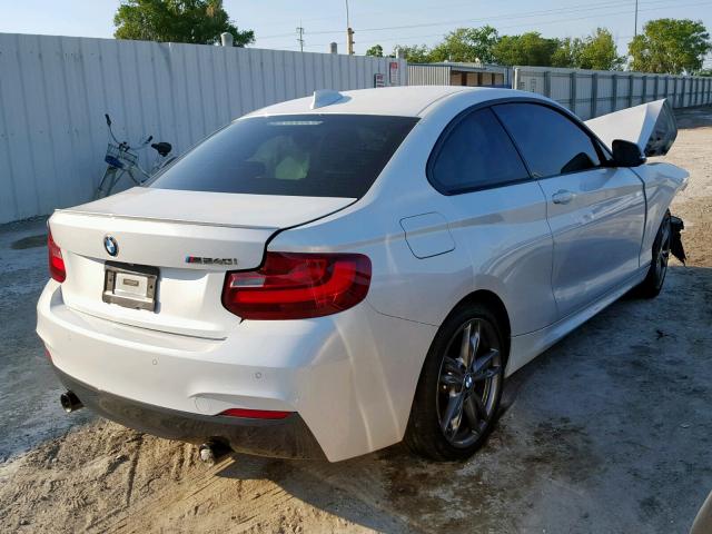 WBA2G1C52HV638800 - 2017 BMW M240I WHITE photo 4