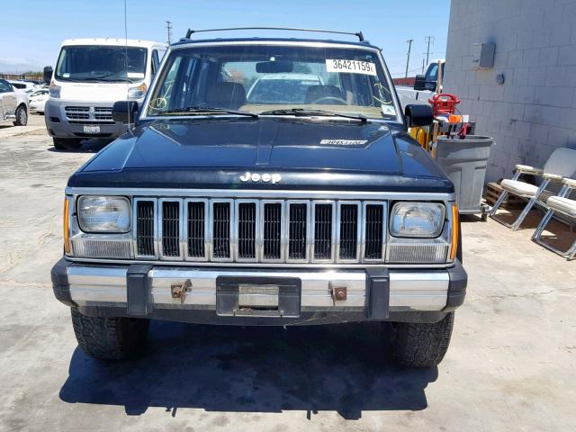 1JCMR7845HT166238 - 1987 JEEP CHEROKEE L BLACK photo 9