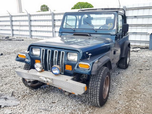 1J4FY19P0SP311716 - 1995 JEEP WRANGLER / GREEN photo 2