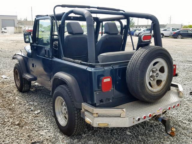 1J4FY19P0SP311716 - 1995 JEEP WRANGLER / GREEN photo 3