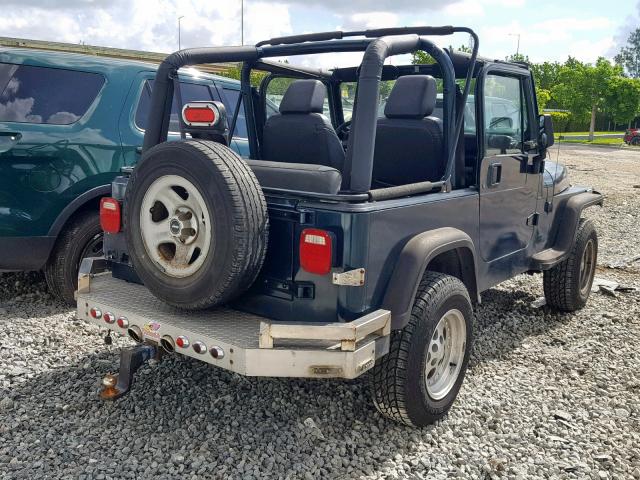 1J4FY19P0SP311716 - 1995 JEEP WRANGLER / GREEN photo 4