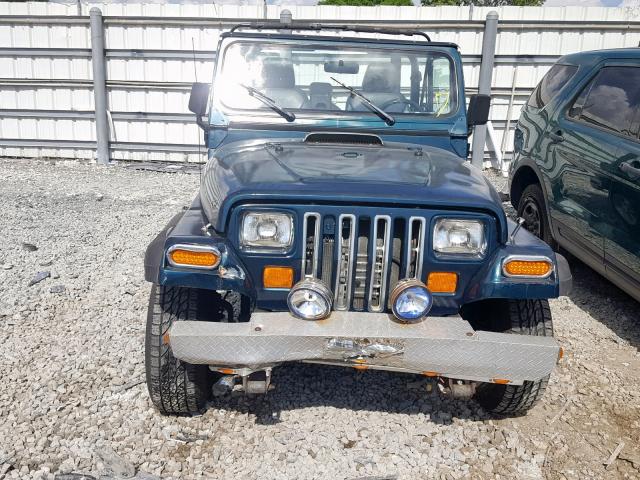 1J4FY19P0SP311716 - 1995 JEEP WRANGLER / GREEN photo 9