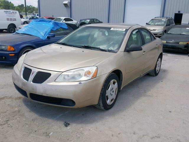 1G2ZF58B074238785 - 2007 PONTIAC G6 VALUE L GOLD photo 2