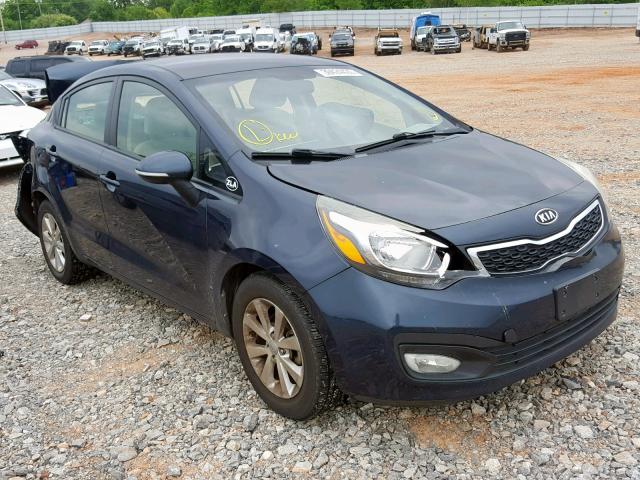 KNADN4A30C6054304 - 2012 KIA RIO EX BLUE photo 1