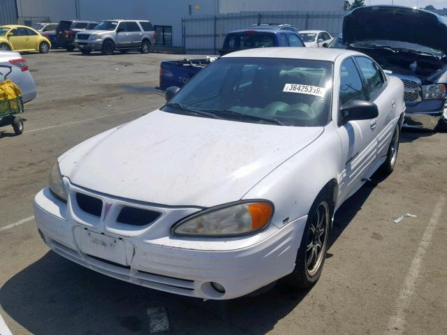 1G2NF52E71C251127 - 2001 PONTIAC GRAND AM S WHITE photo 2