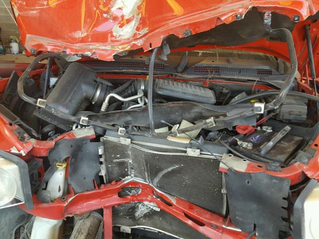 1D7HE48KX6S504351 - 2006 DODGE DAKOTA QUA RED photo 7