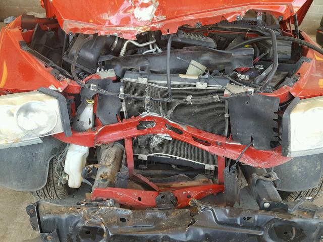 1D7HE48KX6S504351 - 2006 DODGE DAKOTA QUA RED photo 9