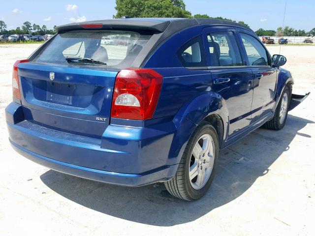 1B3HB48A49D197408 - 2009 DODGE CALIBER SX BLUE photo 4