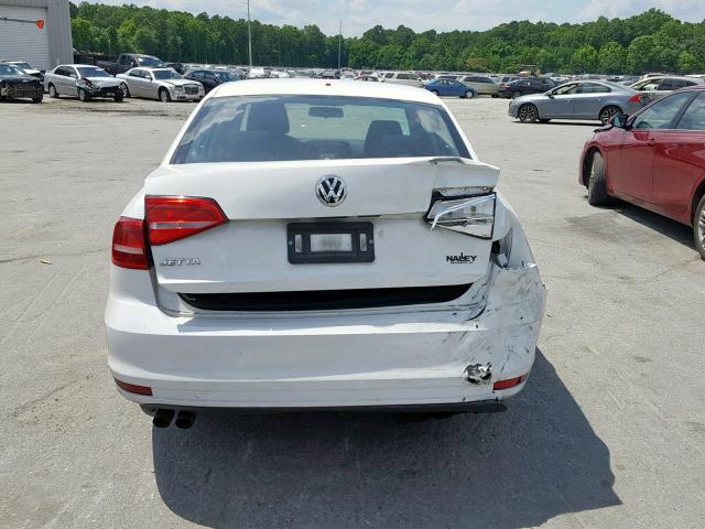 3VW2K7AJ1FM268593 - 2015 VOLKSWAGEN JETTA BASE WHITE photo 9