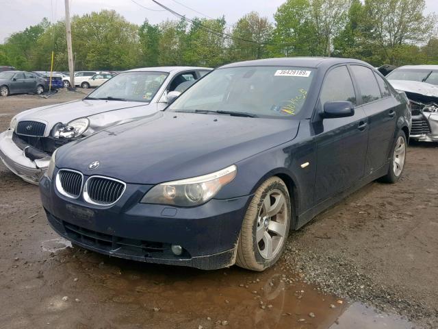 WBANE53577CW67679 - 2007 BMW 525 I BLUE photo 2