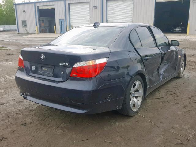 WBANE53577CW67679 - 2007 BMW 525 I BLUE photo 4