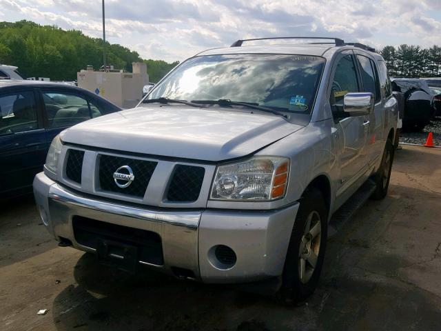 5N1AA08BX5N737347 - 2005 NISSAN ARMADA SE SILVER photo 2