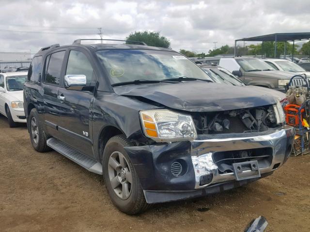 5N1AA08A05N727398 - 2005 NISSAN ARMADA SE BLACK photo 1