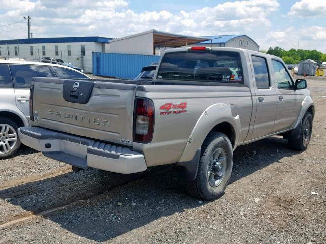 1N6ED29Y34C476923 - 2004 NISSAN FRONTIER C GRAY photo 4