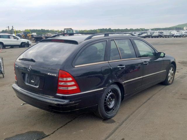 WDBRH81J23F402897 - 2003 MERCEDES-BENZ C 240 SPOR BLACK photo 4