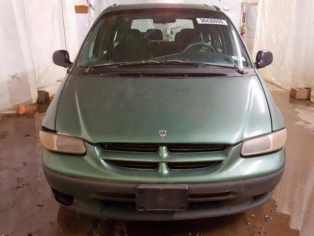 2B4FP25B7XR370032 - 1999 DODGE CARAVAN GREEN photo 10