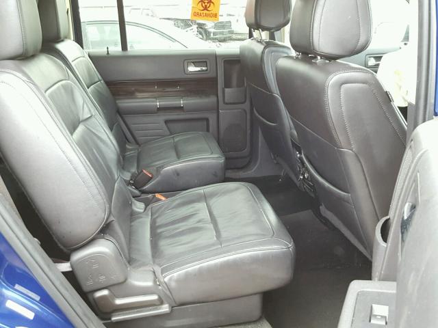 2FMGK5C85DBD10796 - 2013 FORD FLEX SEL BLUE photo 6