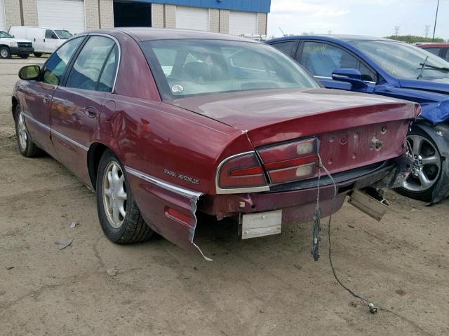 1G4CW54K0Y4251136 - 2000 BUICK PARK AVENU BURGUNDY photo 3