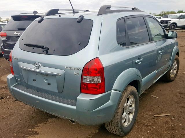 KM8JN12D79U951308 - 2009 HYUNDAI TUCSON SE BLUE photo 4