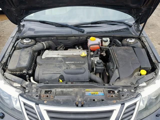 YS3FB49YX81108452 - 2008 SAAB 9-3 2.0T BLACK photo 7