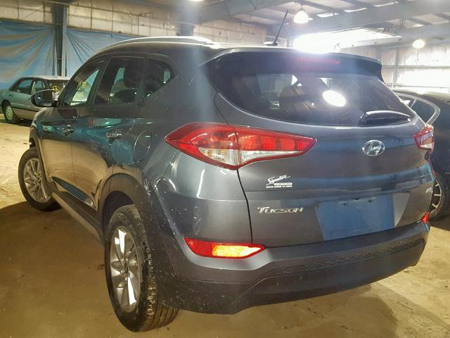 KM8J3CA45HU258741 - 2017 HYUNDAI TUCSON LIM GRAY photo 3