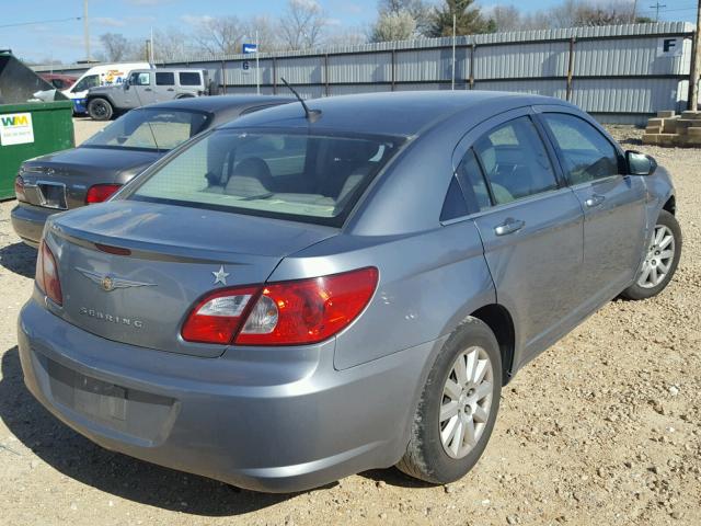 1C3LC46K08N194827 - 2008 CHRYSLER SEBRING LX GRAY photo 4