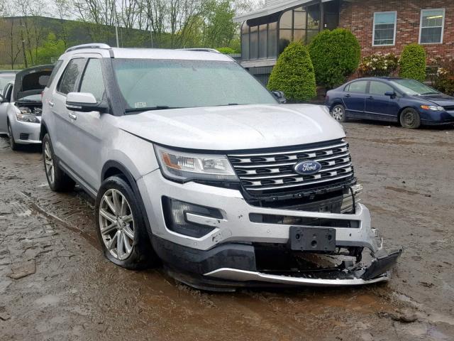 1FM5K8F84GGA73686 - 2016 FORD EXPLORER L SILVER photo 1