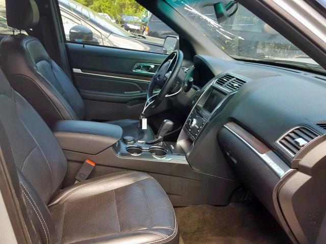 1FM5K8F84GGA73686 - 2016 FORD EXPLORER L SILVER photo 5