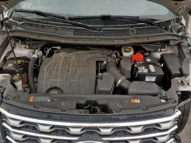 1FM5K8F84GGA73686 - 2016 FORD EXPLORER L SILVER photo 7