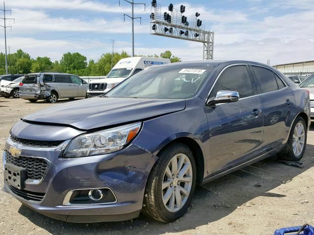 1G11G5SX8EF277774 - 2014 CHEVROLET MALIBU 3LT 蓝色 照片 2
