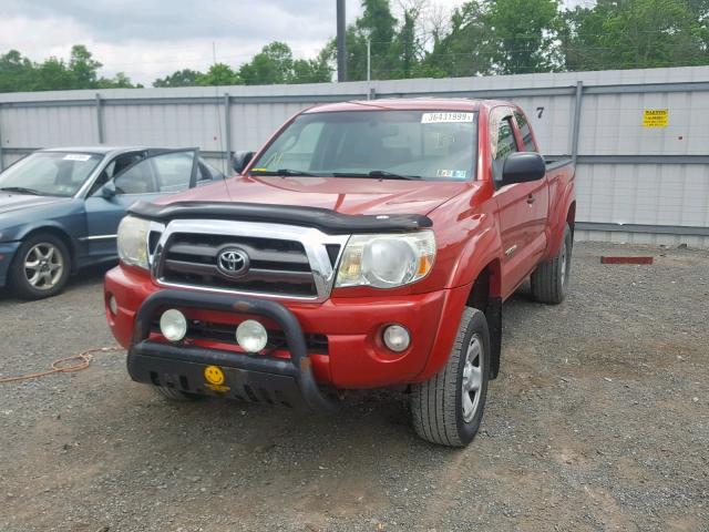 5TEUU42N29Z621338 - 2009 TOYOTA TACOMA ACC RED photo 2