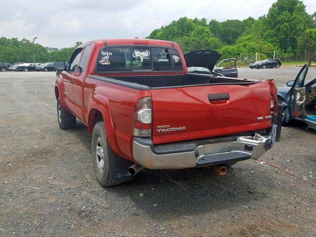 5TEUU42N29Z621338 - 2009 TOYOTA TACOMA ACC RED photo 3