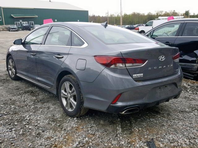 5NPE34AF7JH727079 - 2018 HYUNDAI SONATA SPO SILVER photo 3