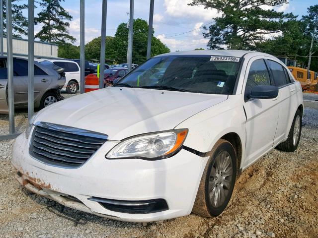 1C3CCBAB6CN235983 - 2012 CHRYSLER 200 LX WHITE photo 2