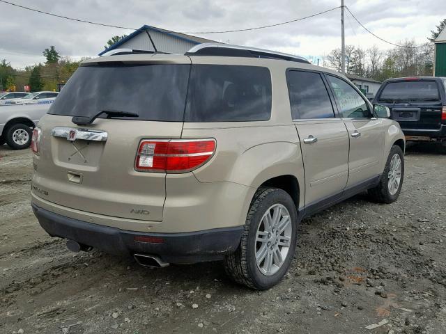 5GZEV23D29J177298 - 2009 SATURN OUTLOOK XR ოქროსფერი ფოტო 4