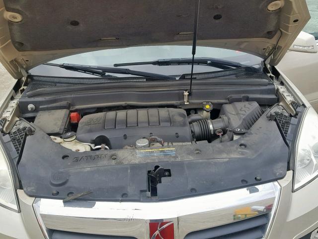 5GZEV23D29J177298 - 2009 SATURN OUTLOOK XR ოქროსფერი ფოტო 7