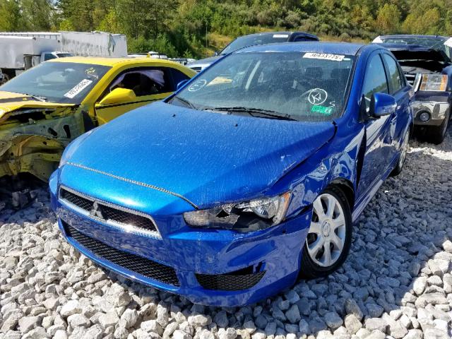 JA32U2FU6FU005206 - 2015 MITSUBISHI LANCER ES BLUE photo 2