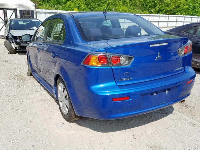 JA32U2FU6FU005206 - 2015 MITSUBISHI LANCER ES BLUE photo 3